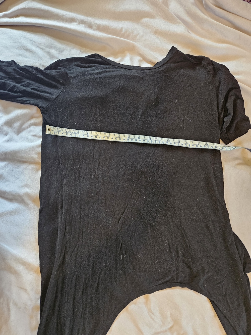 Black Split Back Tunic